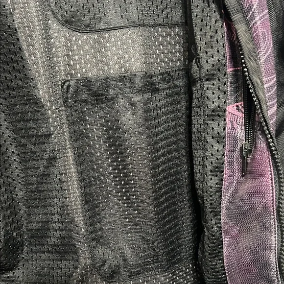 Harley-Davidson Black and Purple Women's Riding Jacket - Picture 5 of 13